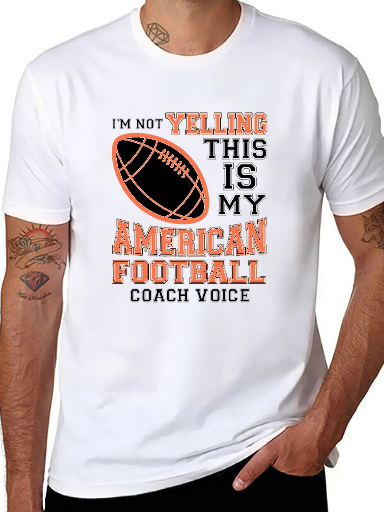American Football Coach Voice Graphic Tee
