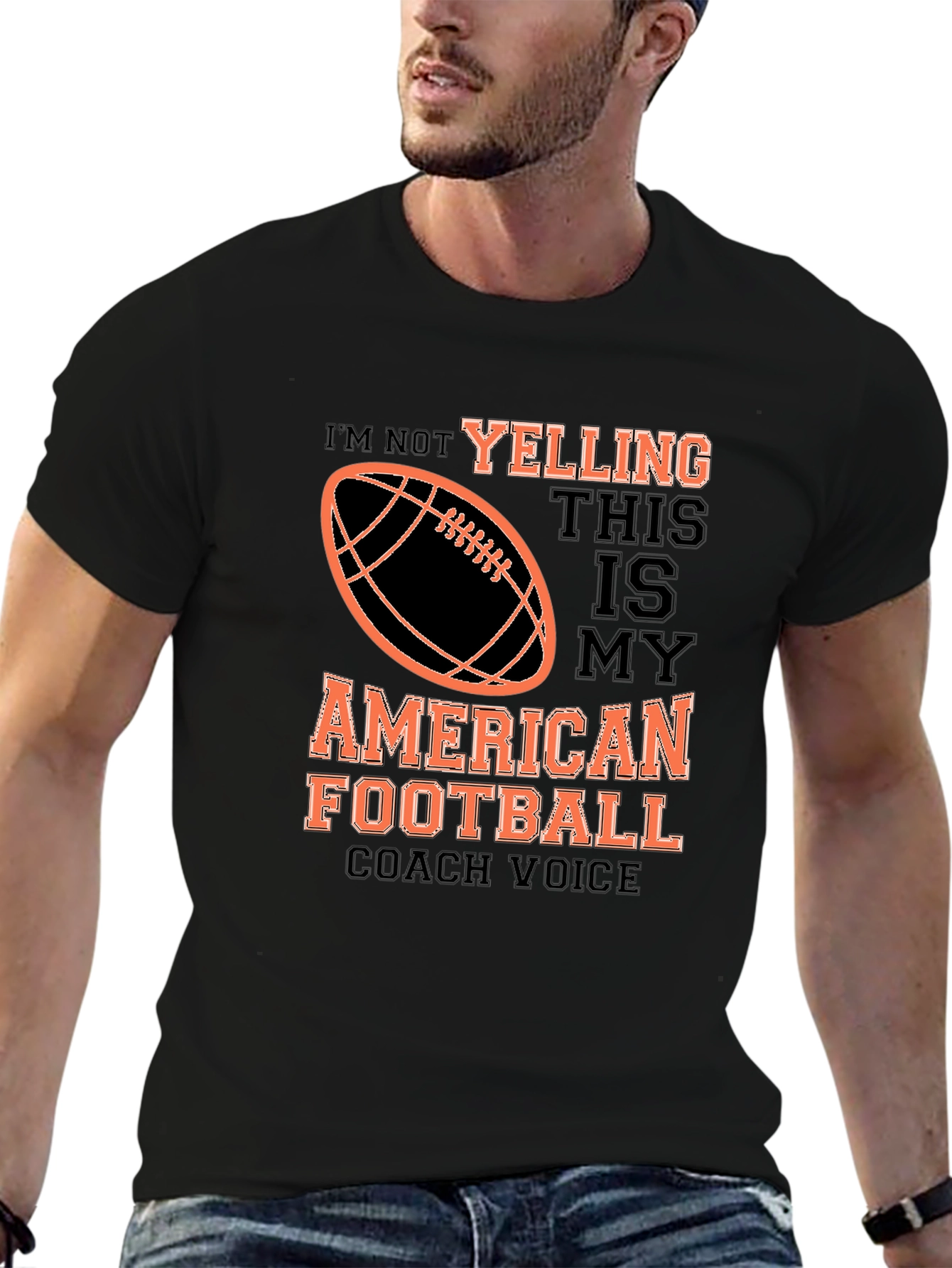 American Football Coach Voice Graphic Tee