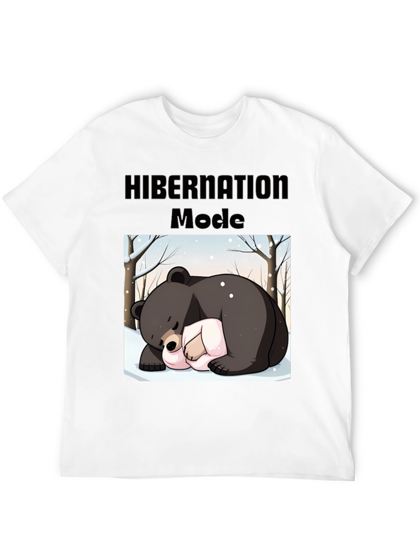 Hibernation Mode Bear Graphic T-Shirt