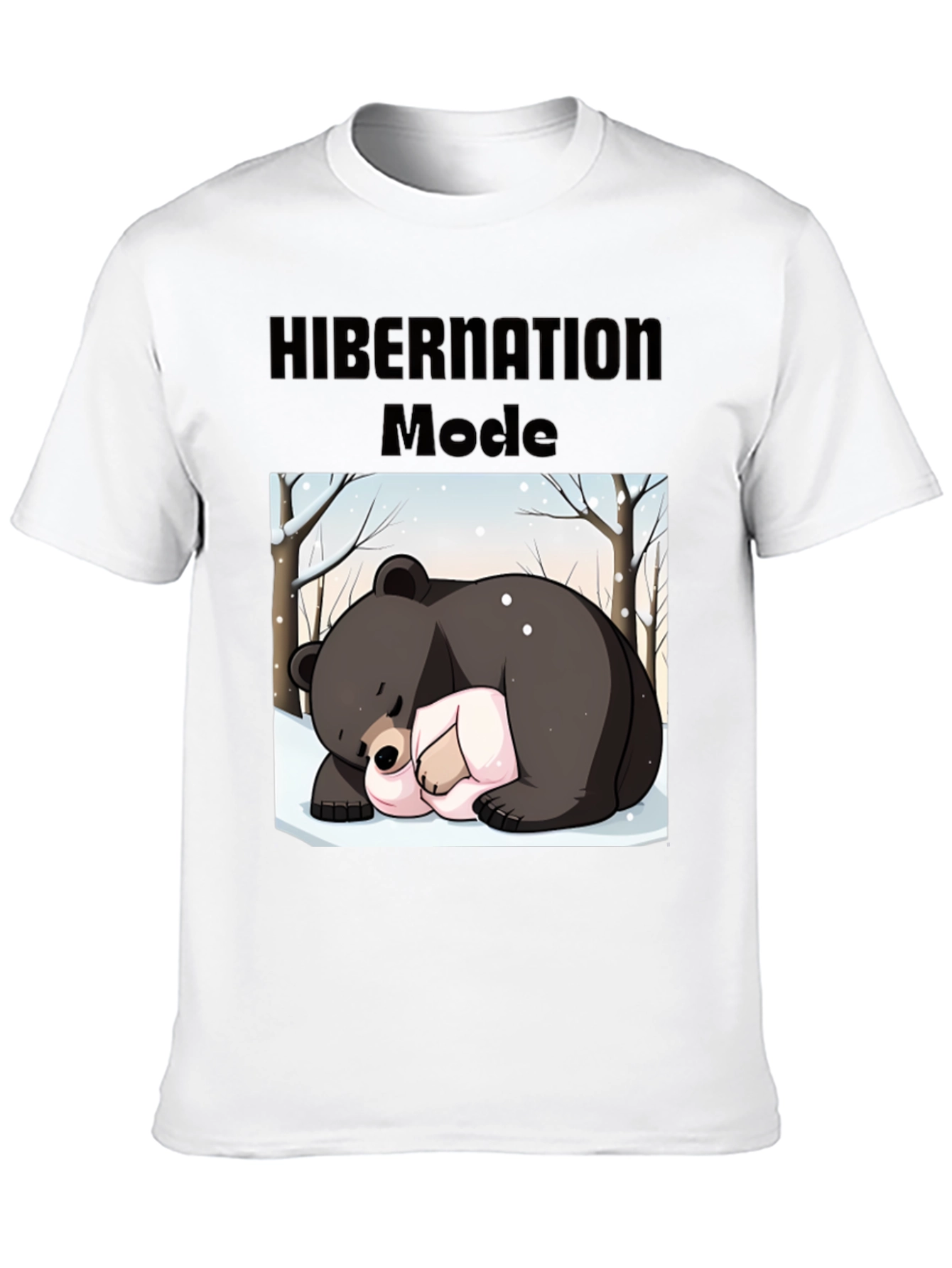 Hibernation Mode Bear Graphic T-Shirt