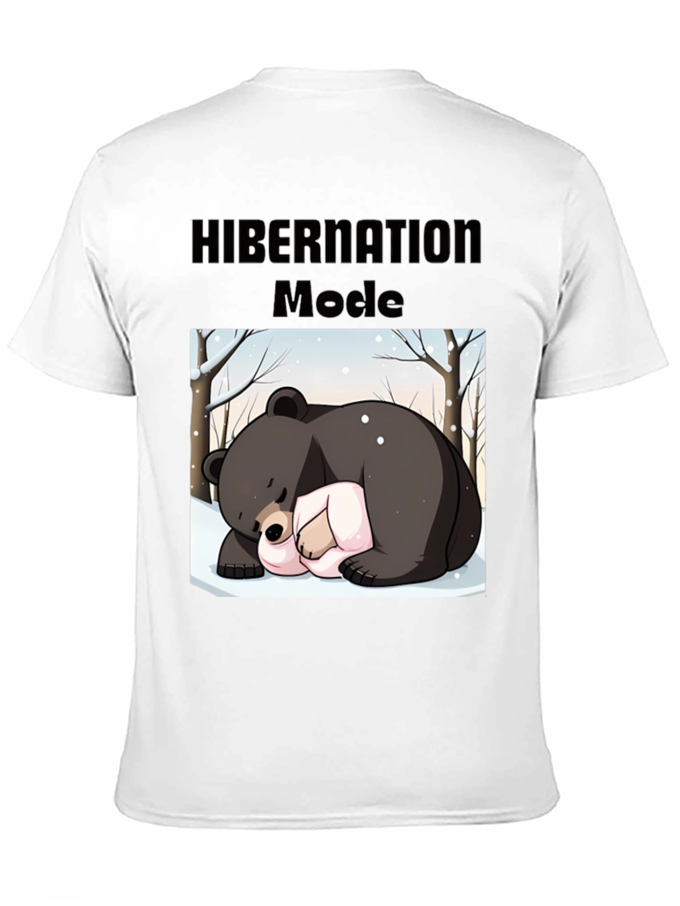 Hibernation Mode Bear Graphic T-Shirt