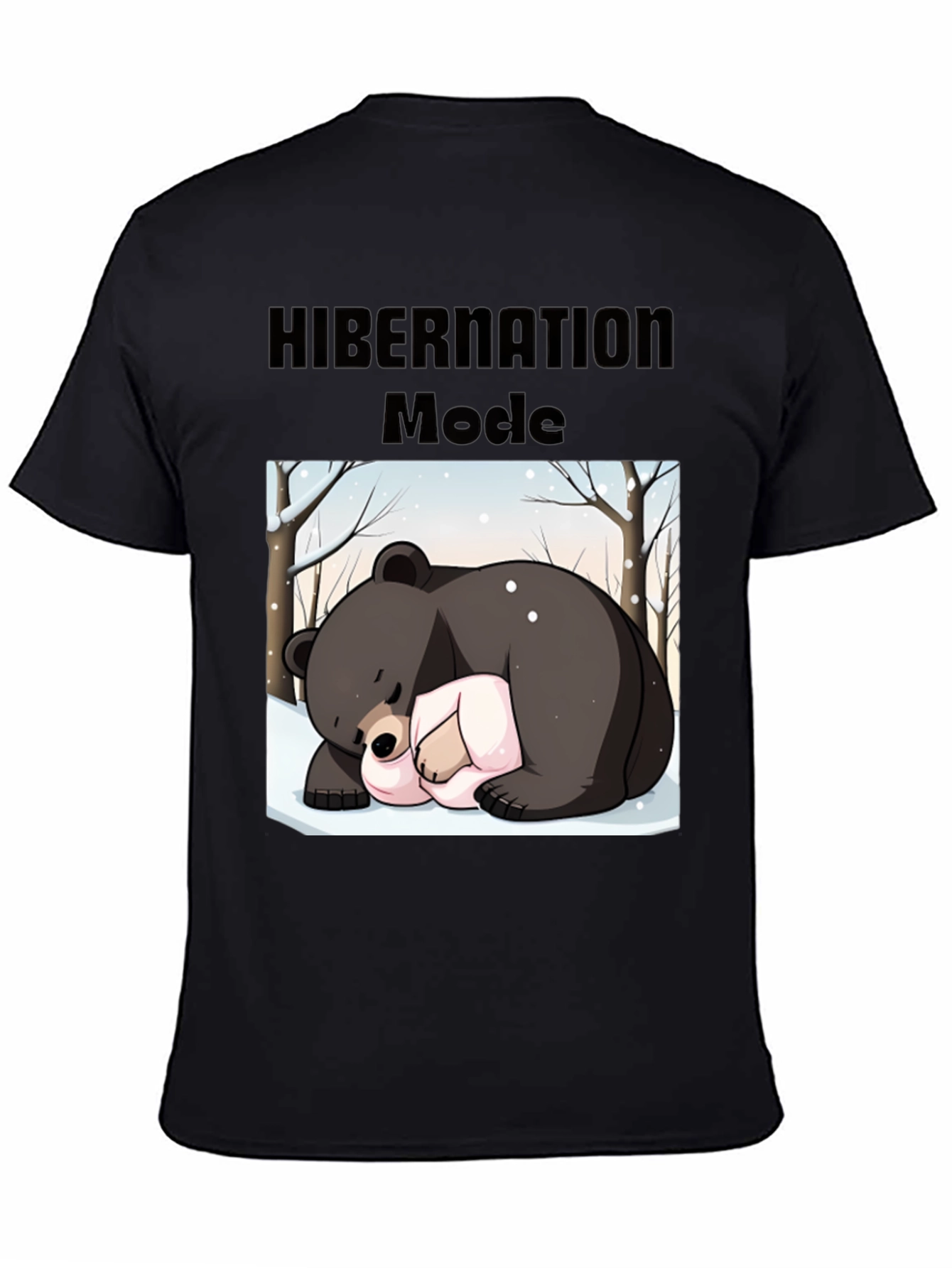 Hibernation Mode Bear Graphic T-Shirt