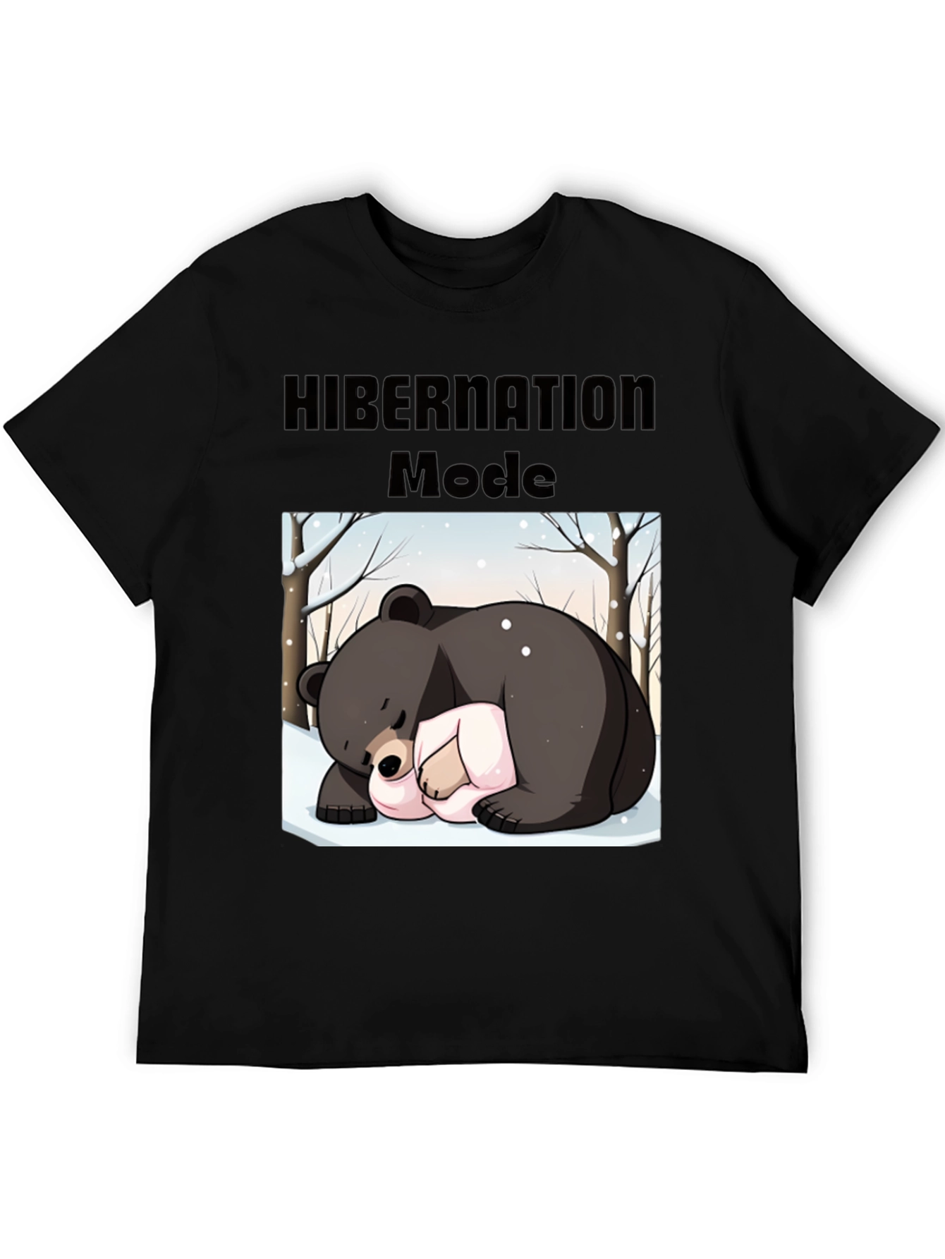 Hibernation Mode Bear Graphic T-Shirt