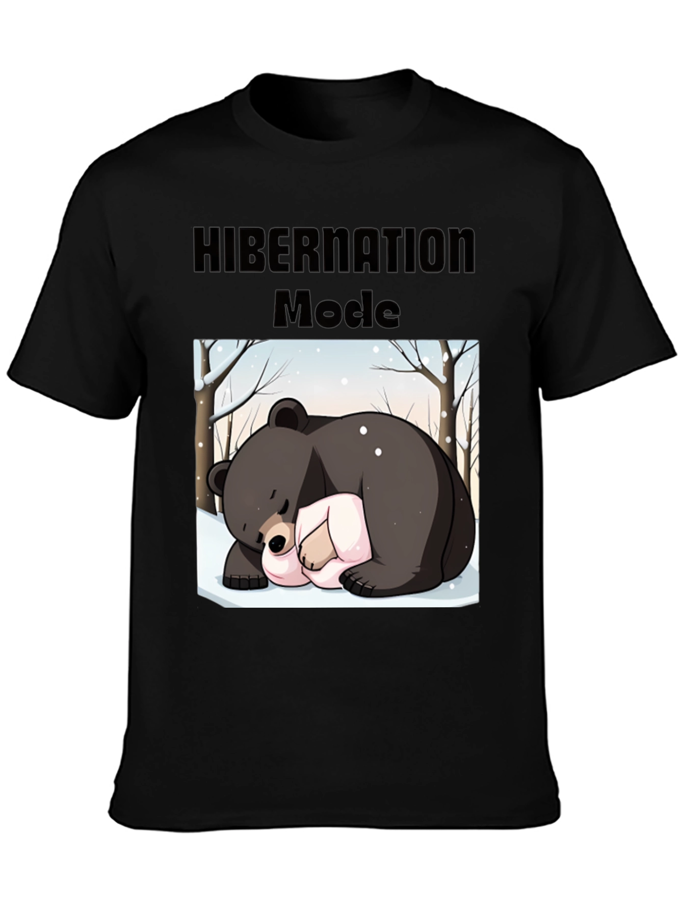 Hibernation Mode Bear Graphic T-Shirt