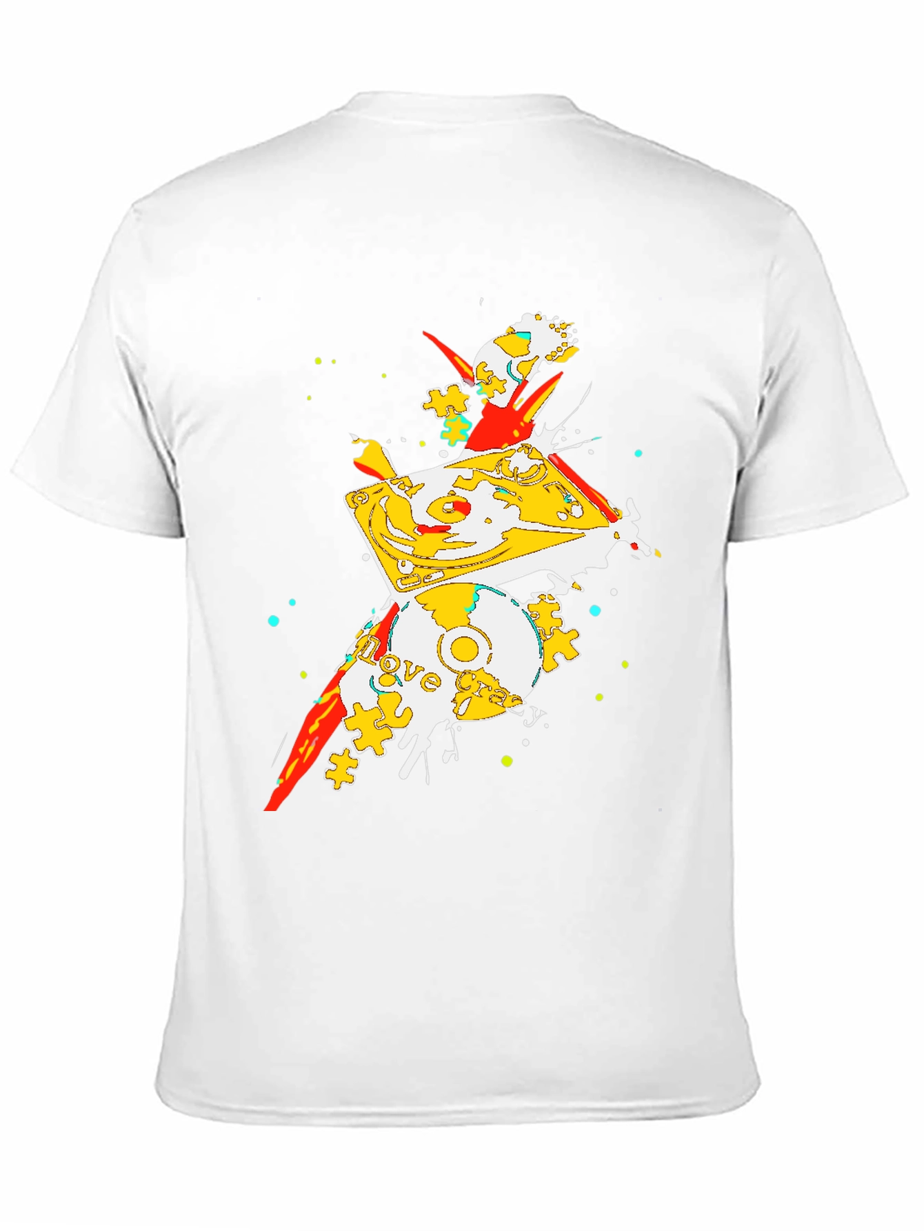 Abstract Turntable Graphic Tee - Black