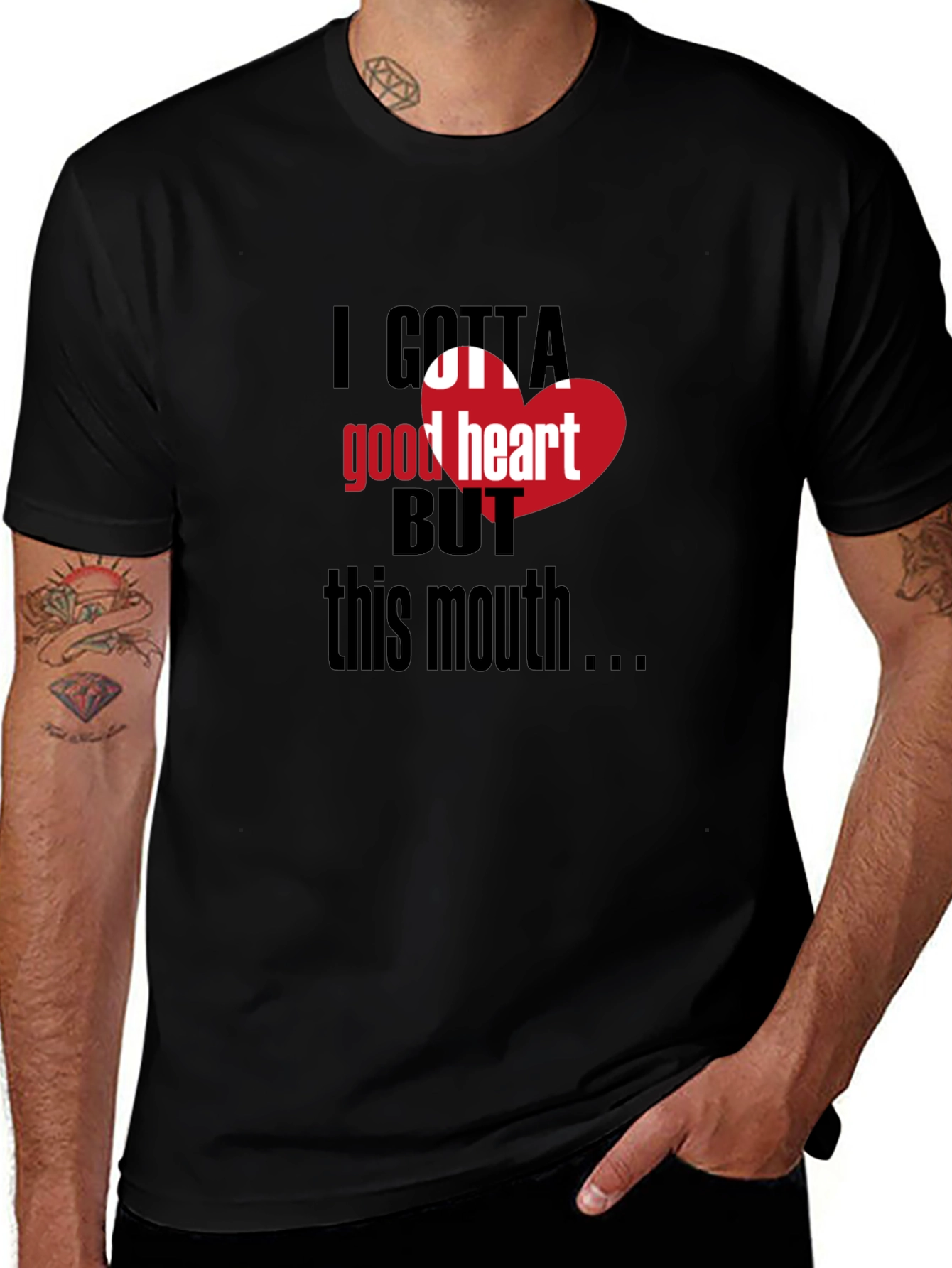 I Gotta Good Heart Tee - Funny Graphic T-Shirt