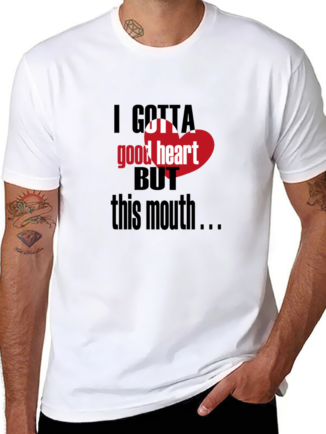 I Gotta Good Heart Tee - Funny Graphic T-Shirt