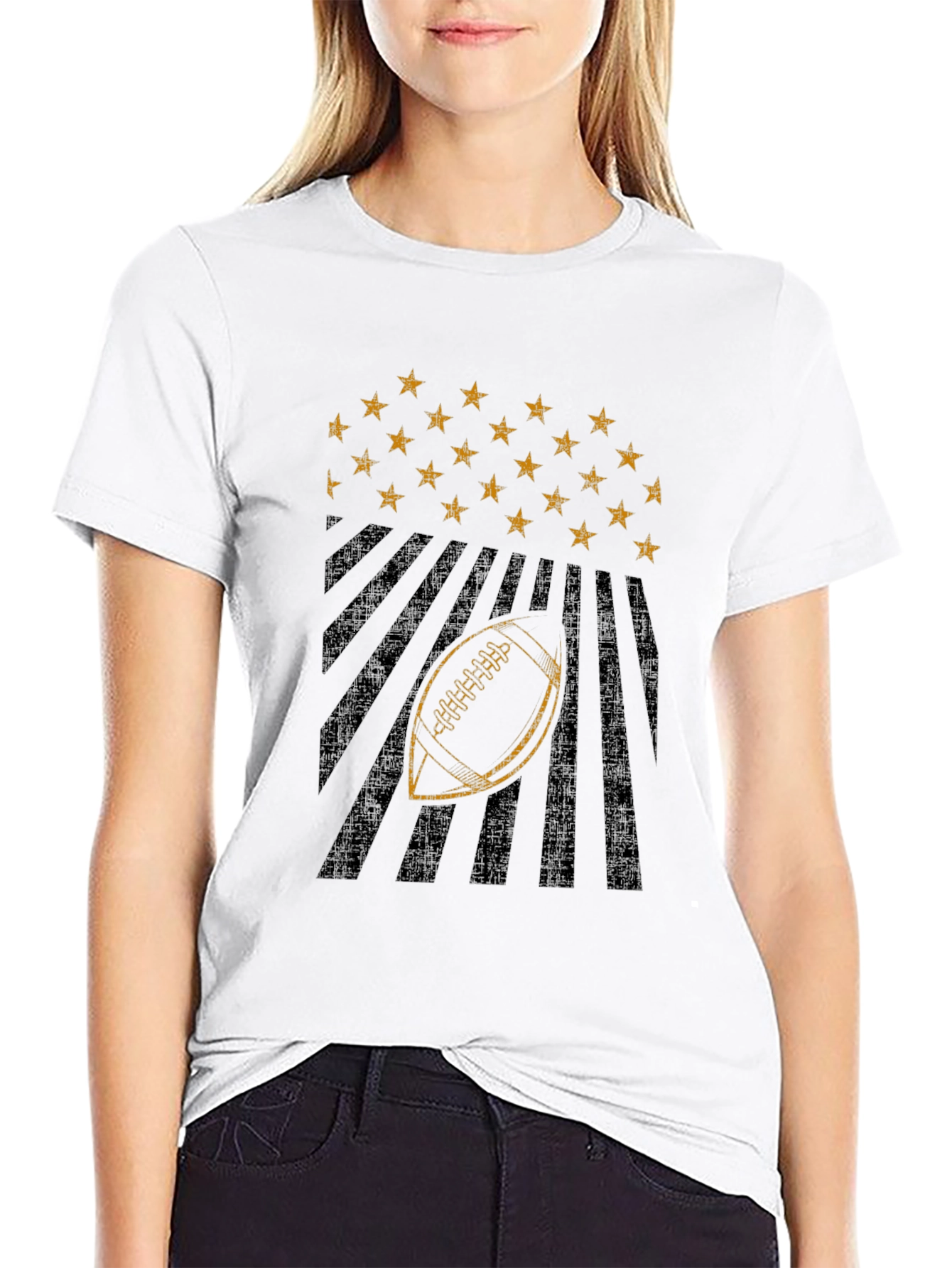 American Football Stars & Stripes Graphic Tee