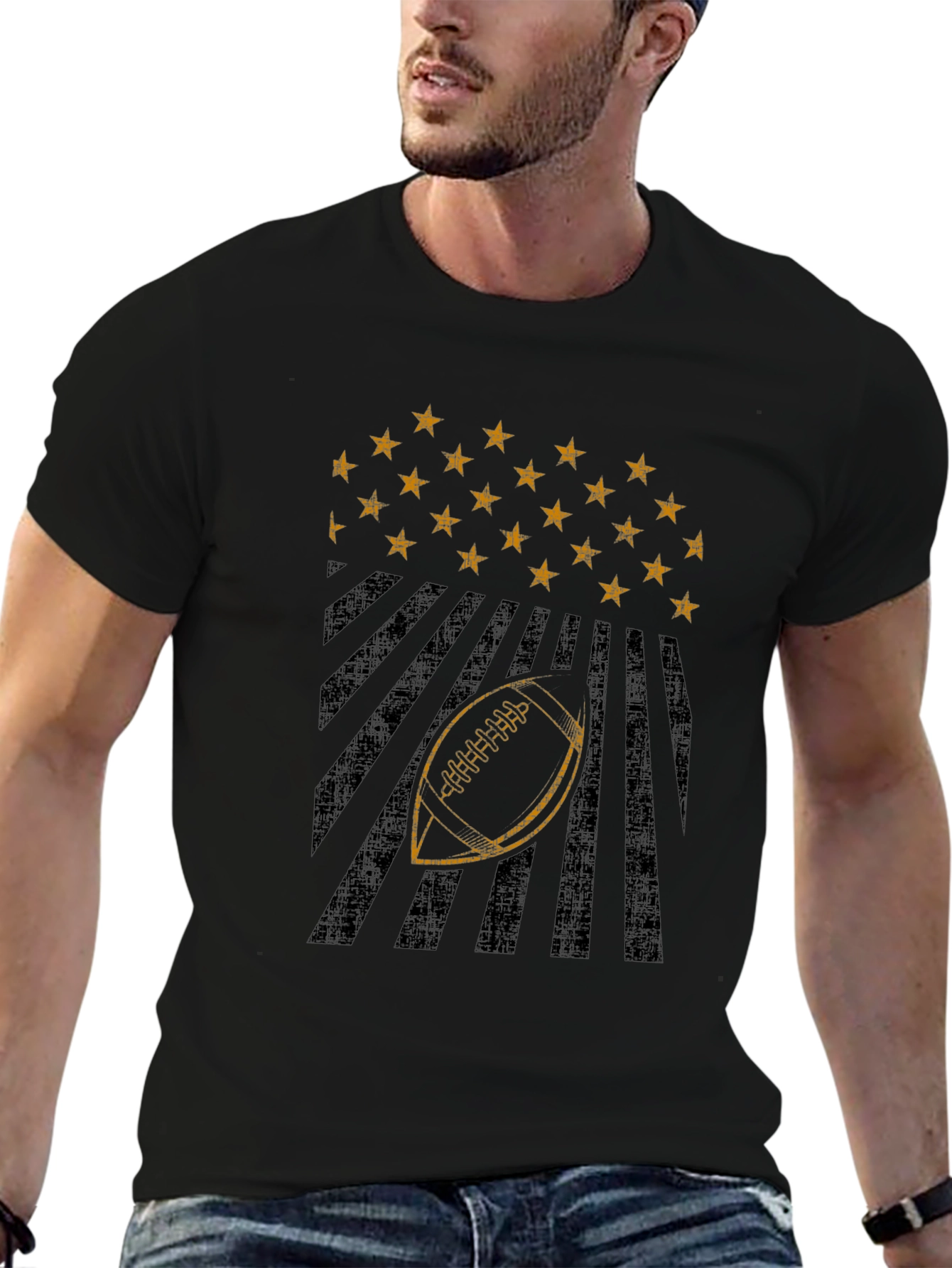 American Football Stars & Stripes Graphic Tee