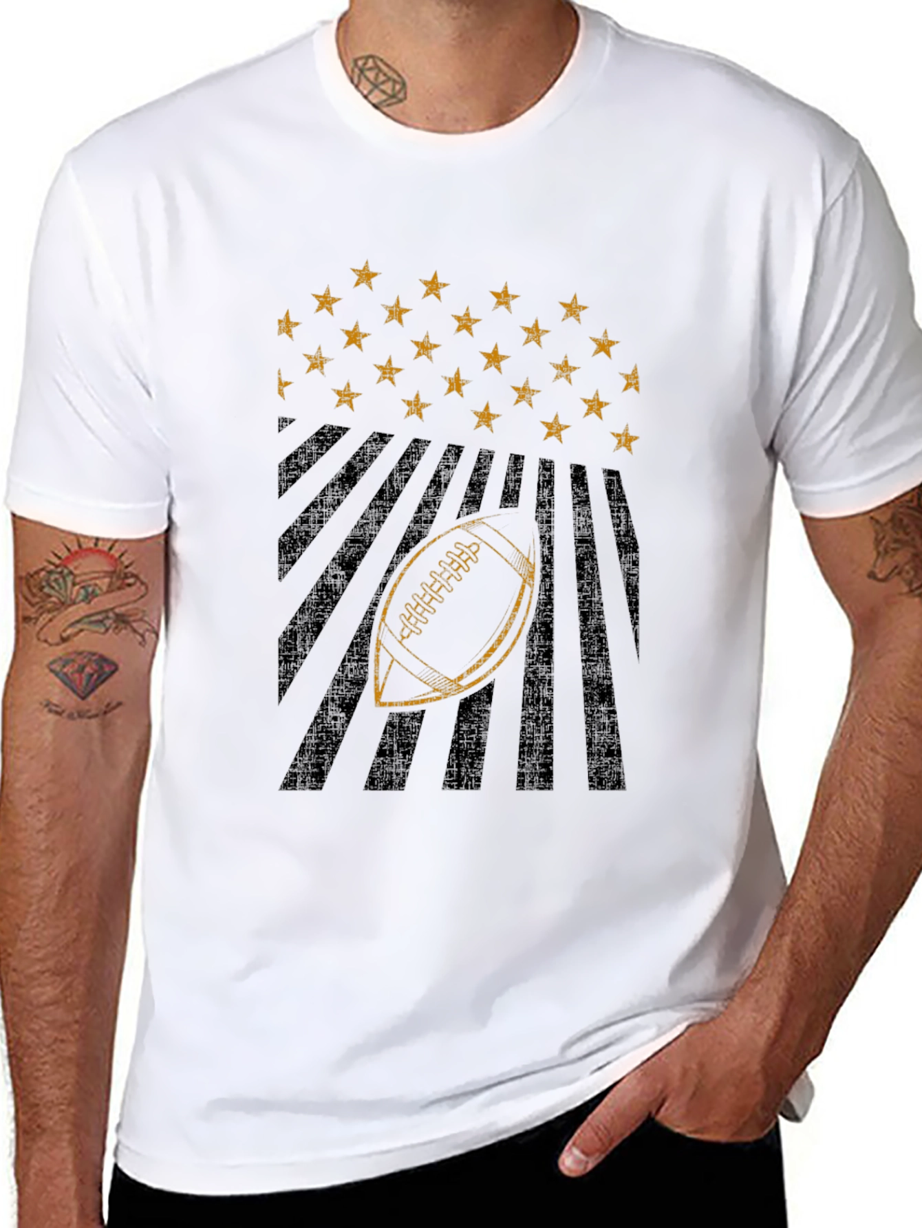 American Football Stars & Stripes Graphic Tee