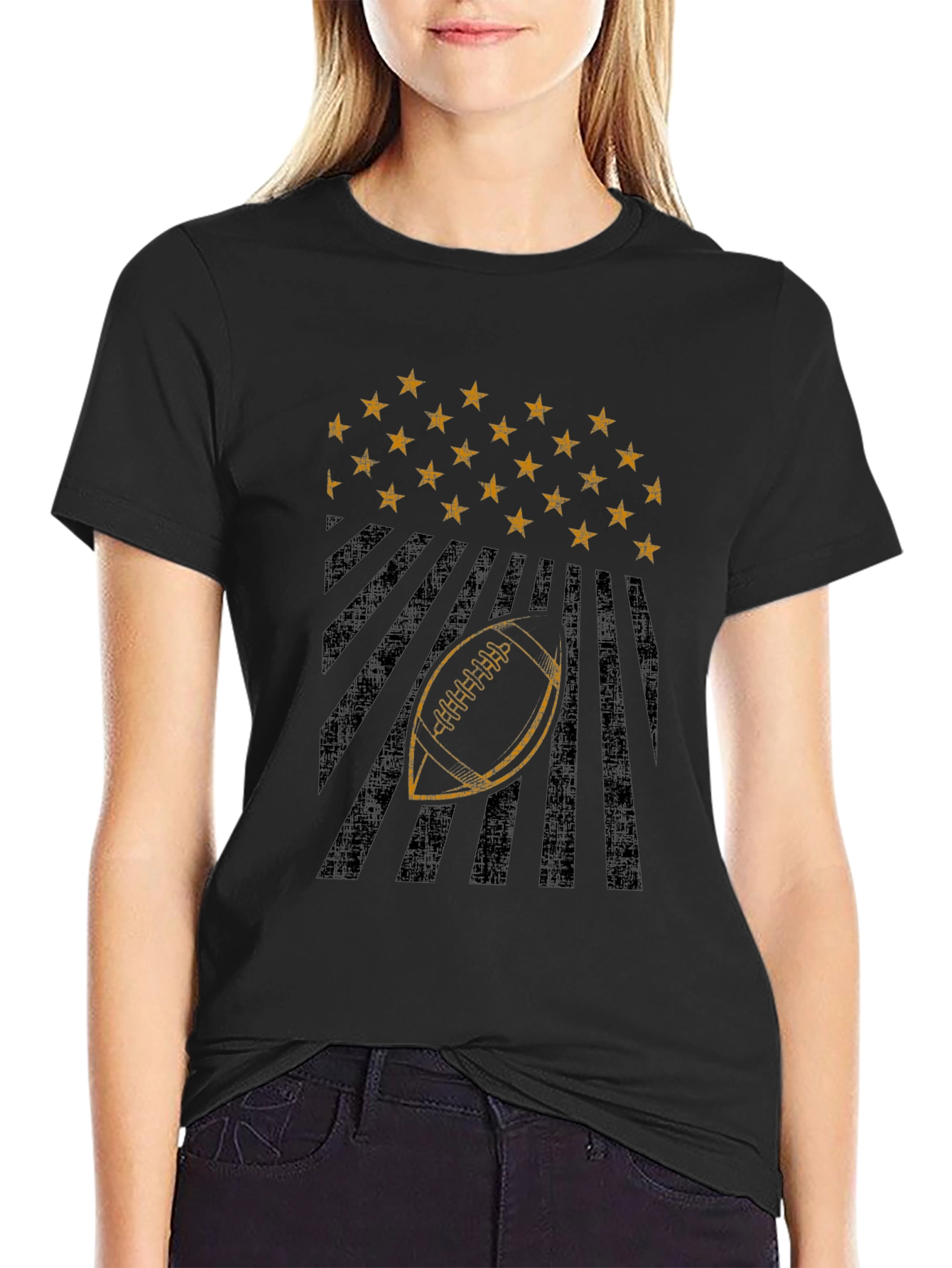 American Football Stars & Stripes Graphic Tee