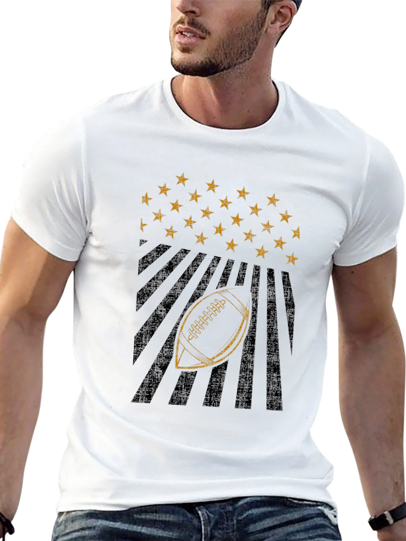 American Football Stars & Stripes Graphic Tee