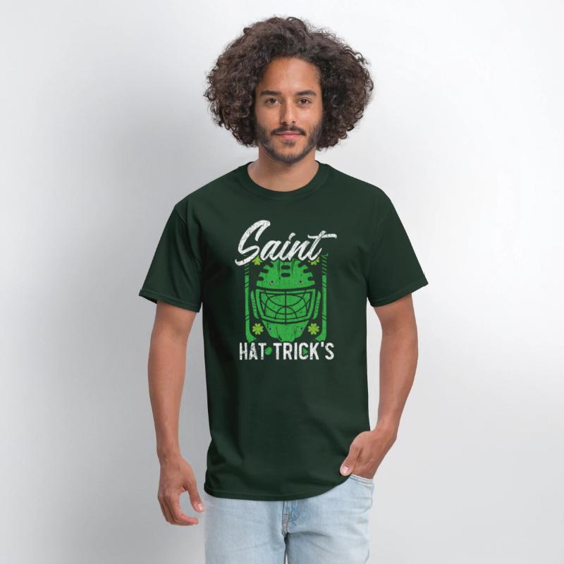 Saint Hat Trick's Hockey Player St. Patrick's Day