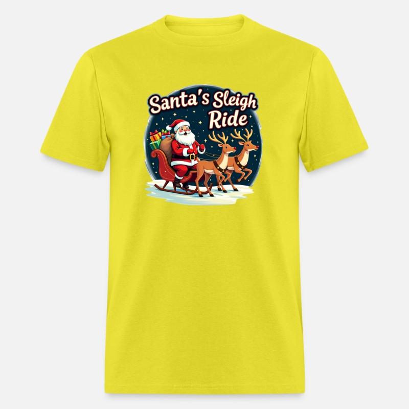 Santa Sleigh Pulled by Reindeers