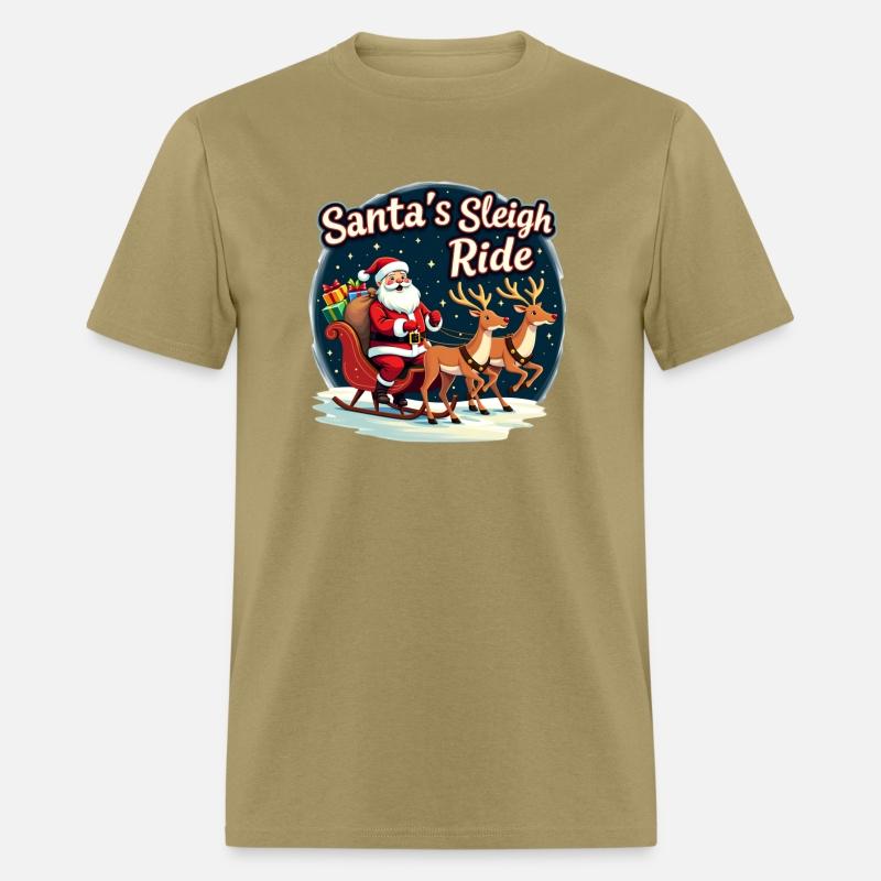 Santa Sleigh Pulled by Reindeers