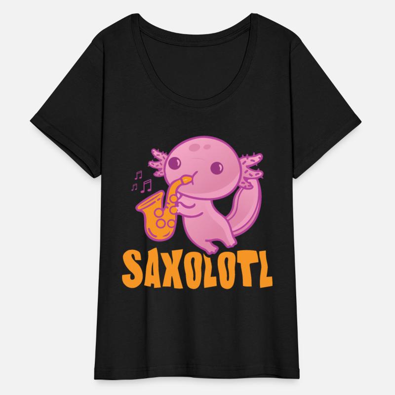 Saxolotl Funny Saxophone Player For Jazz Musician