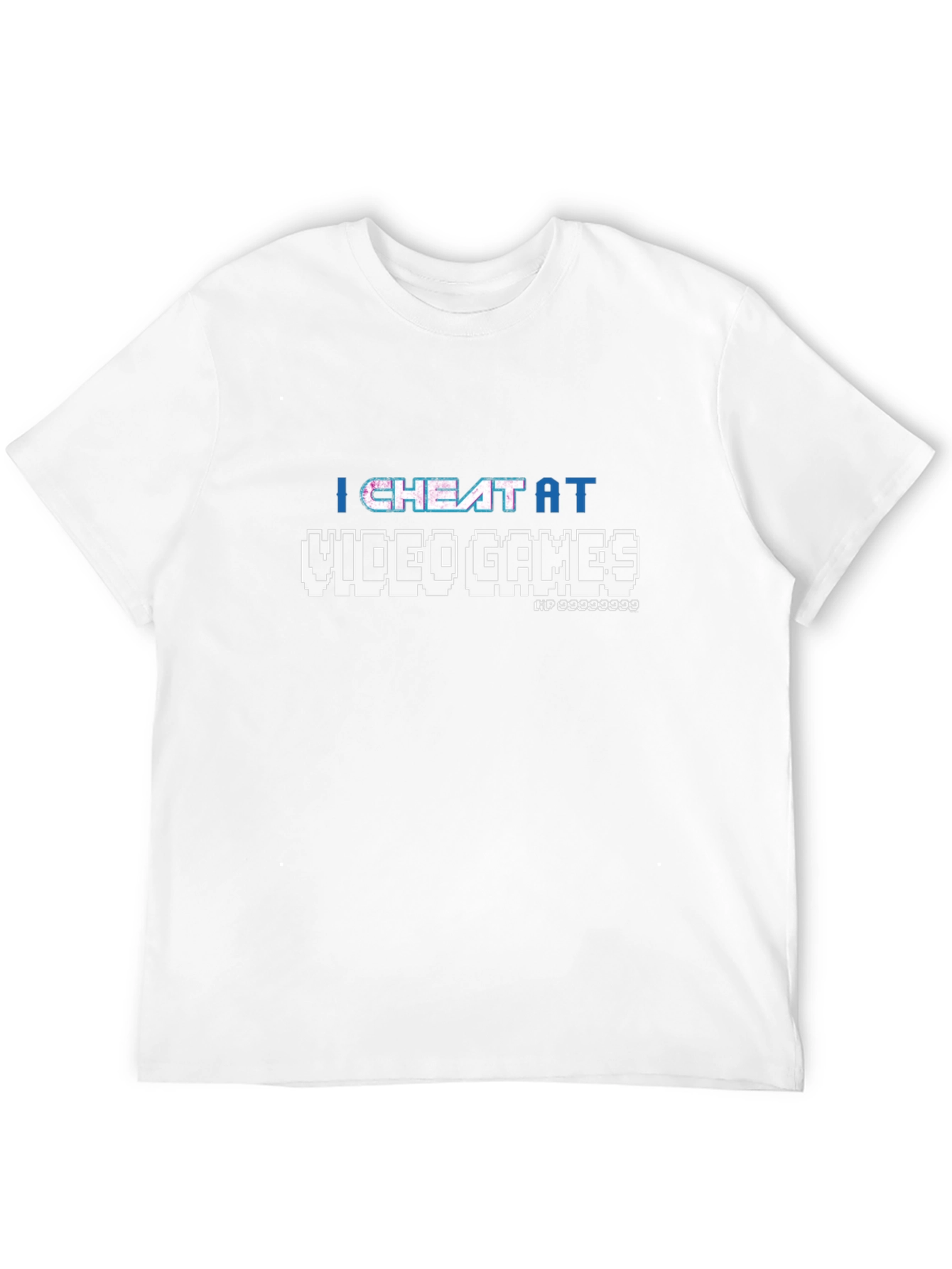 I Cheat at Video Games Black Graphic Tee