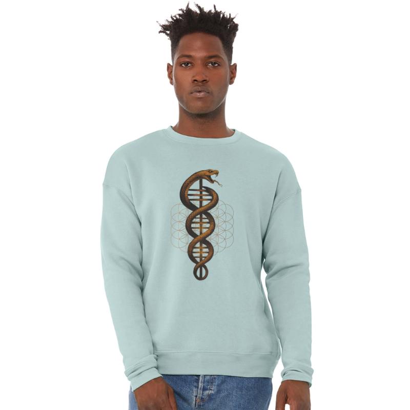 Serpent and Flower of Life Symbol