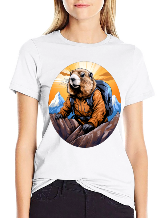 Hiking Marmot T-Shirt - Mountain Adventure