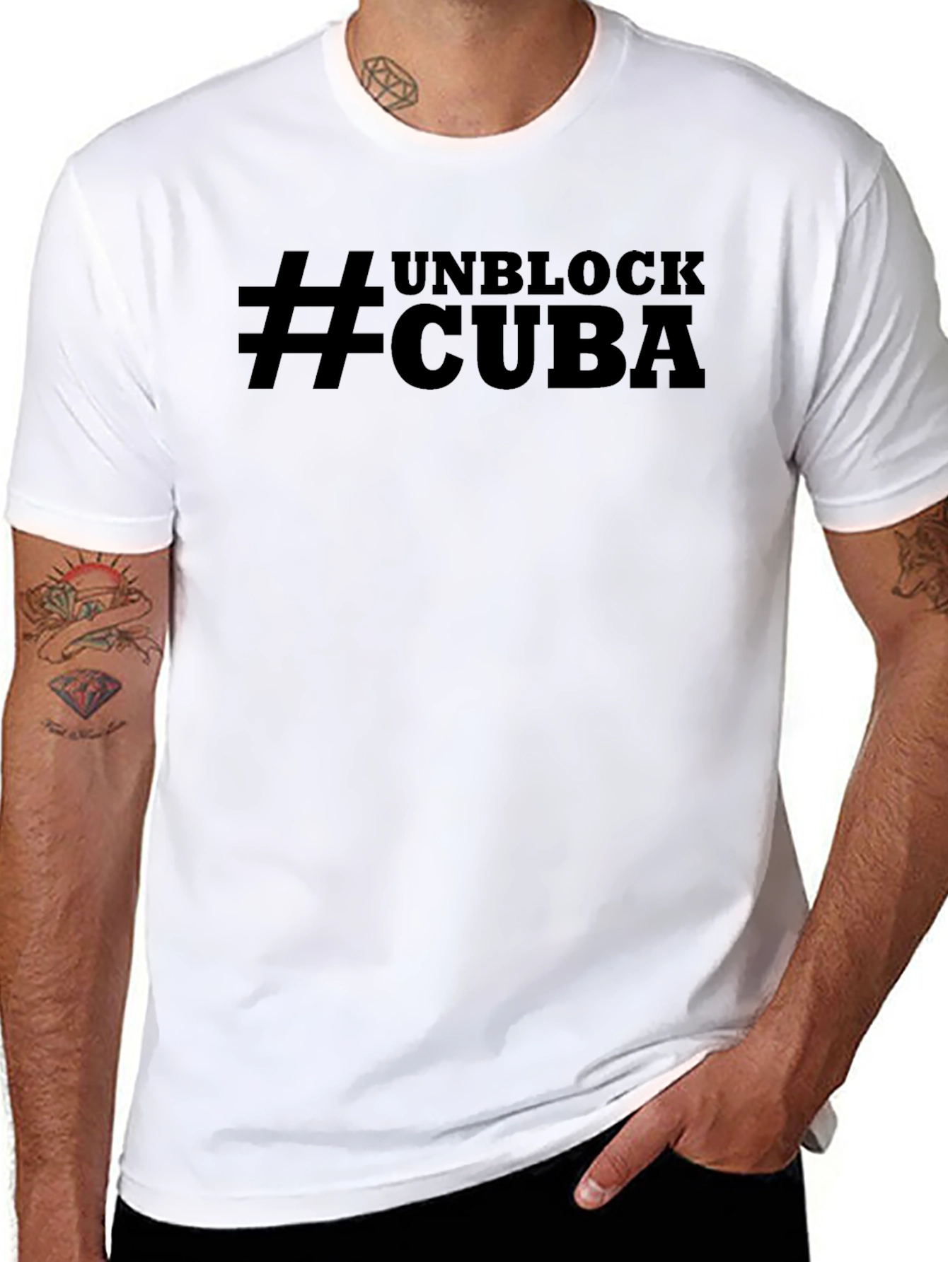 #UnblockCuba Black Graphic Tee - Activist Apparel