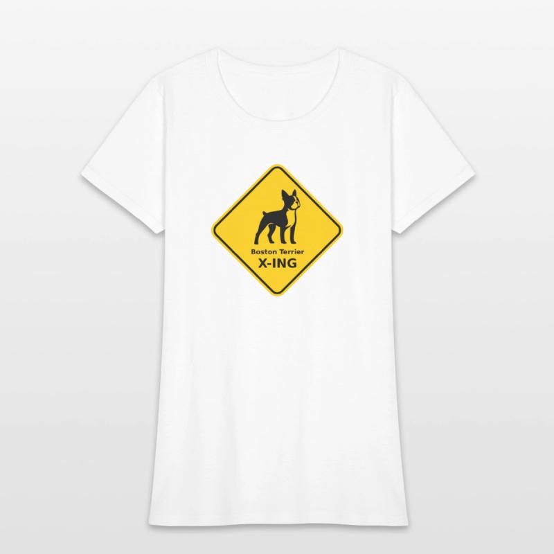 Sign "Boston Terrier X-ING"