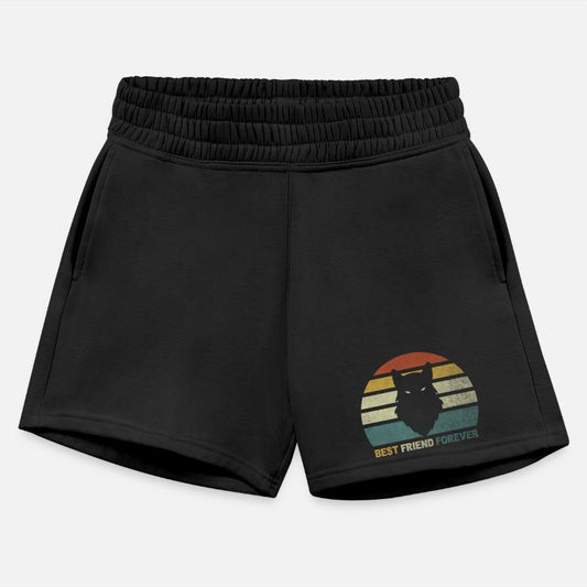 Silhouette Owl with Sunset Background