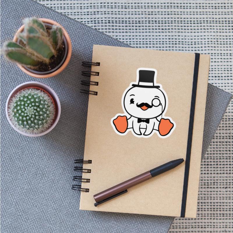 Sir Bird Top Hat Monocle Glasses Rich Gentleman