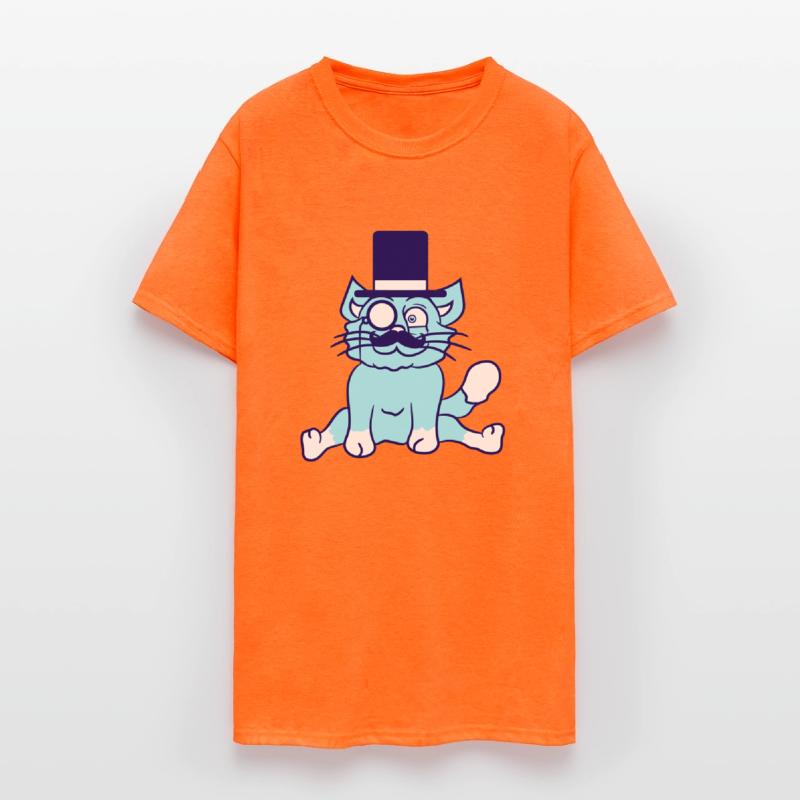 Sir Cat Gentleman Top Hat Monocle Glasses Rich Guy