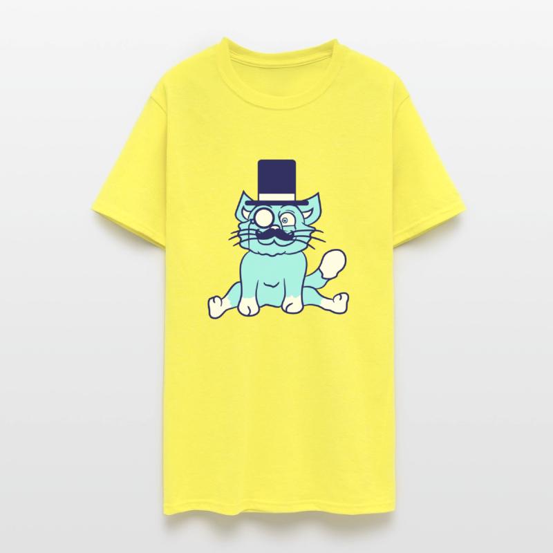 Sir Cat Gentleman Top Hat Monocle Glasses Rich Guy