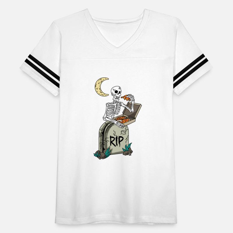 Skull Eating Pizza Pizza Shop Owner Gift