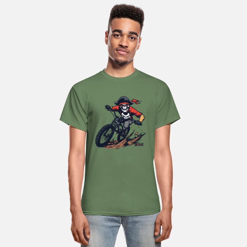 Skull Skeleton Pirate Mountain Biking