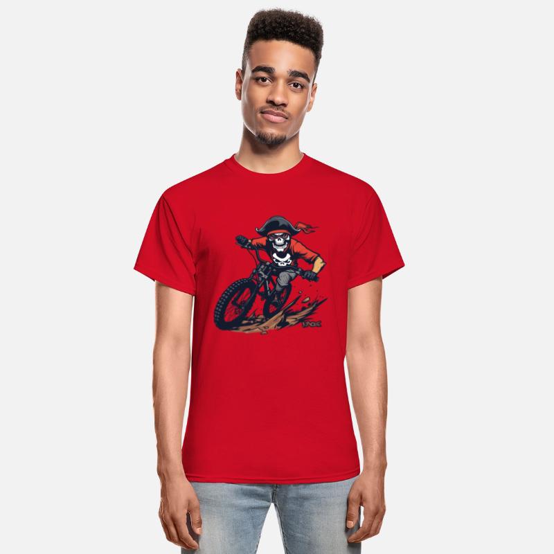 Skull Skeleton Pirate Mountain Biking