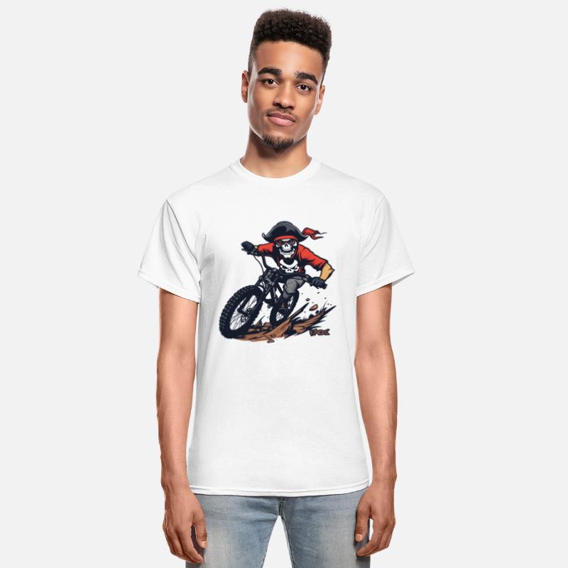 Skull Skeleton Pirate Mountain Biking