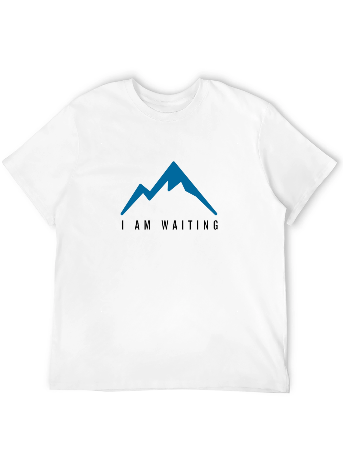 I am Waiting Mountain Tee - Mens Black T-Shirt
