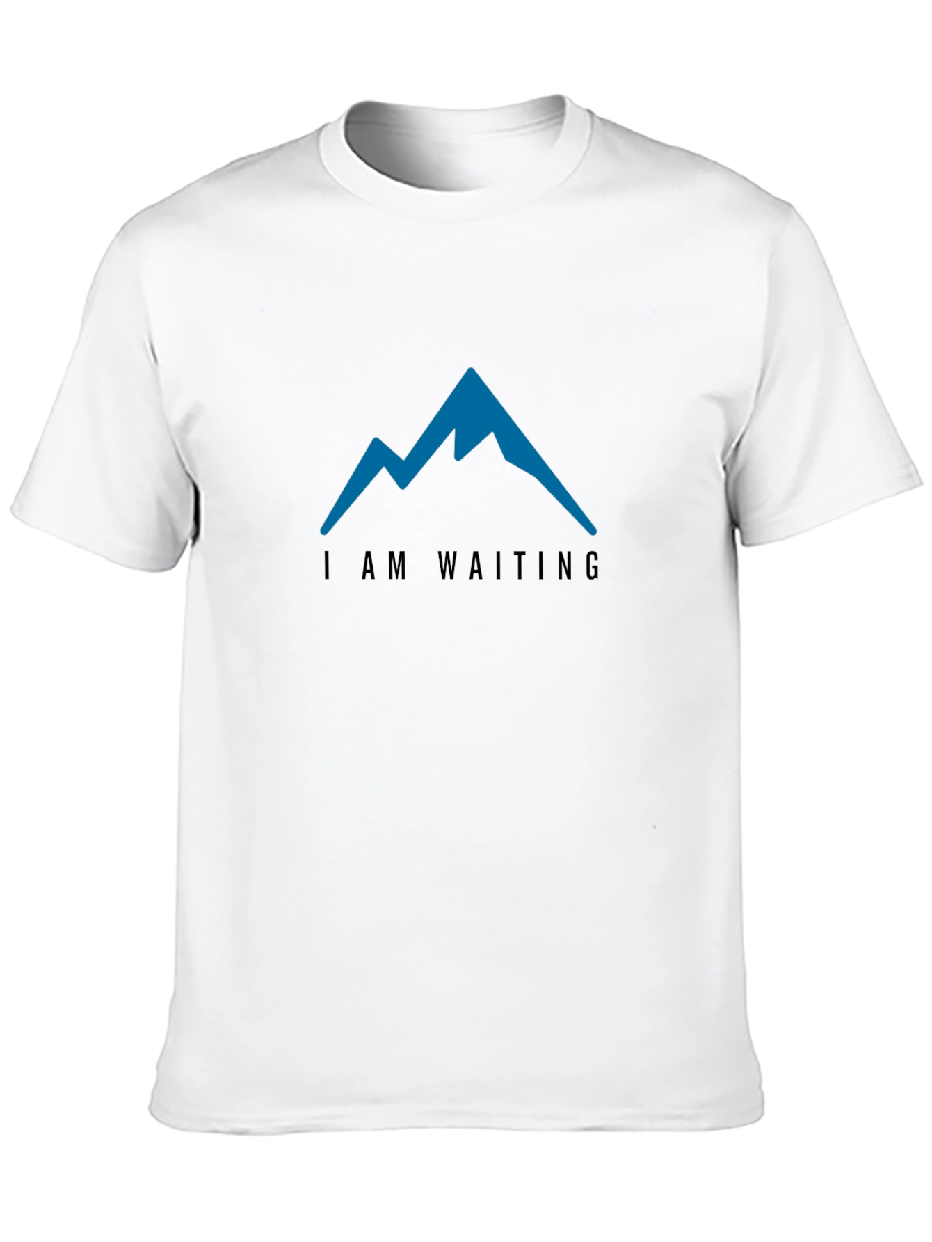 I am Waiting Mountain Tee - Mens Black T-Shirt