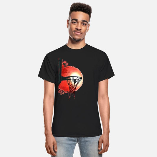 Slam Dunk Silhouette Against Sunset