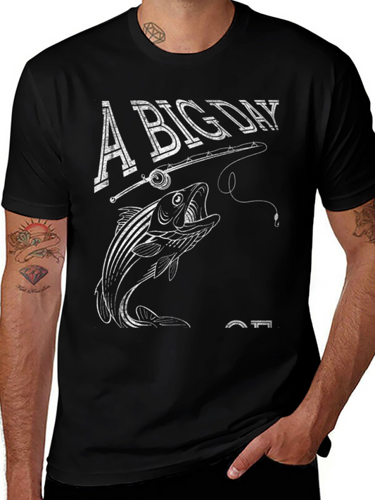 A Big Day Fishing T-Shirt - Anglers Catch Tee