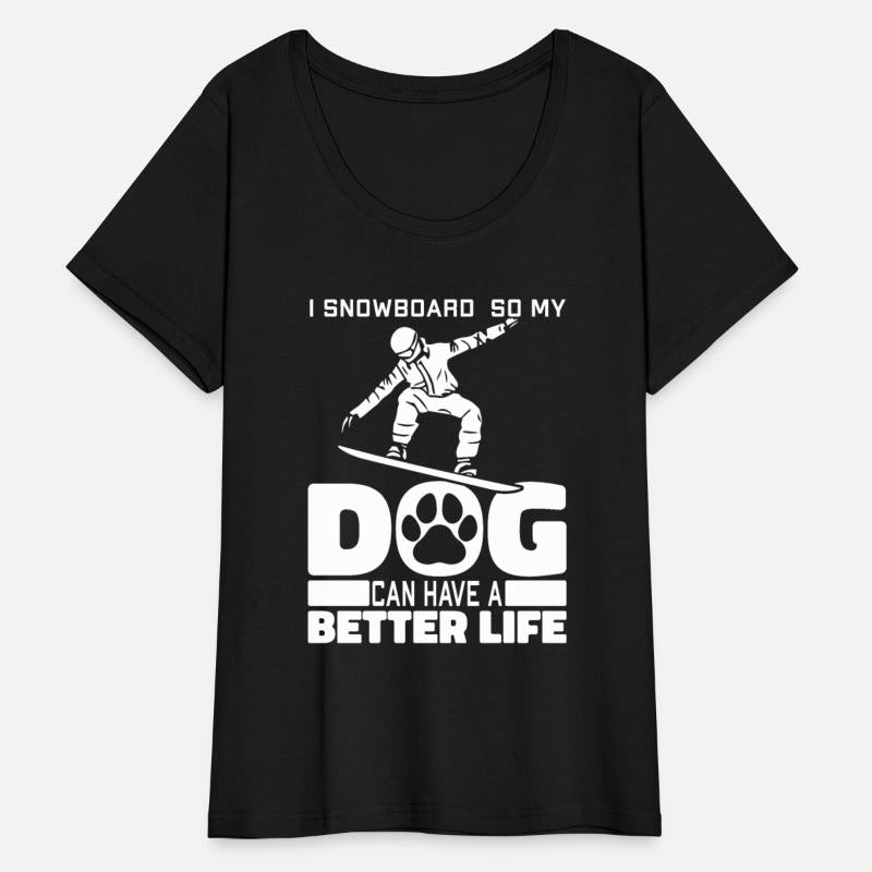 Snowboard Snowboarder Dog