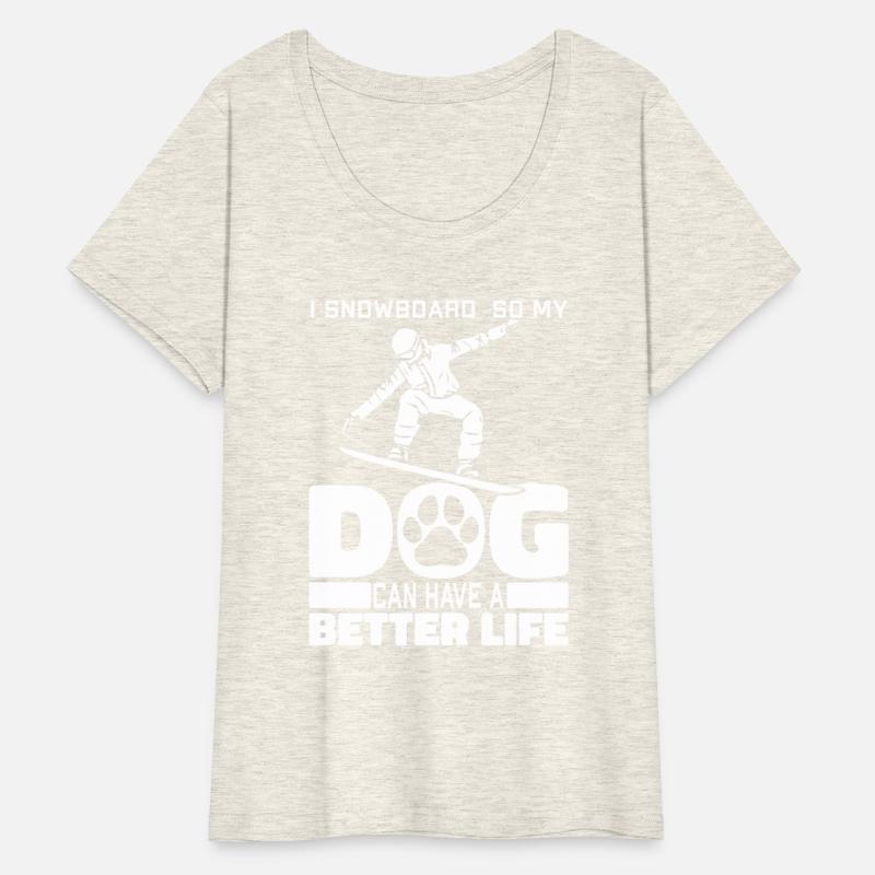 Snowboard Snowboarder Dog