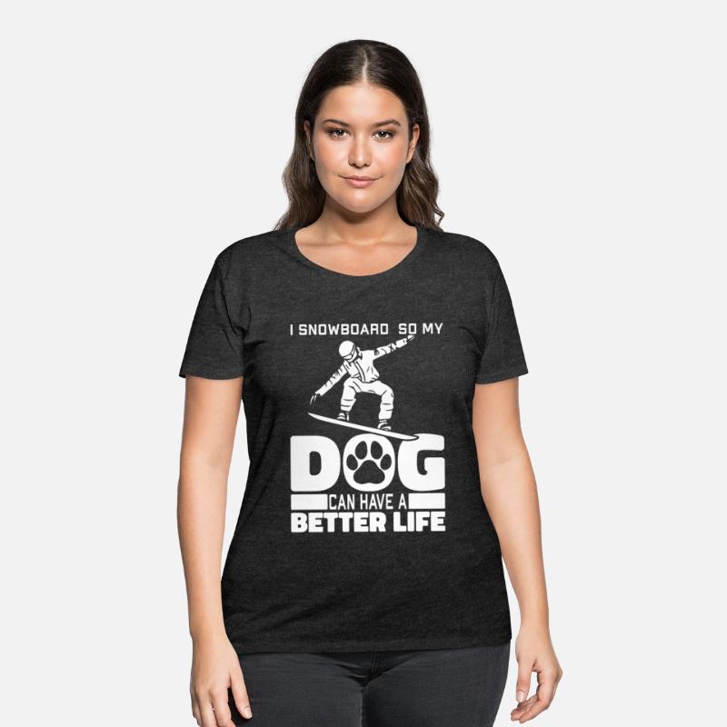 Snowboard Snowboarder Dog