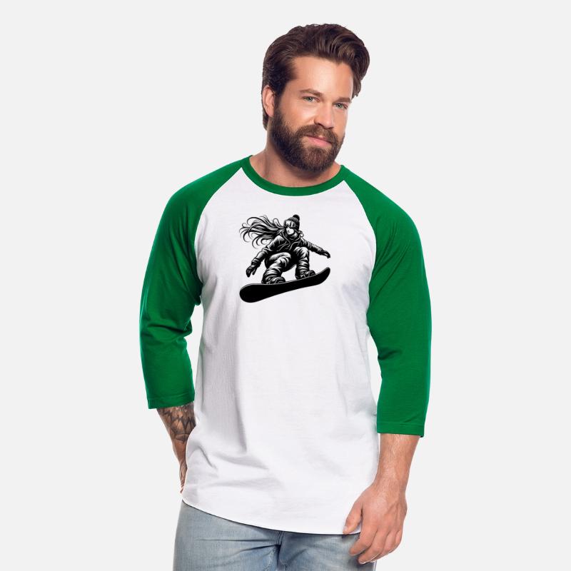 Snowboarder with snow goggles