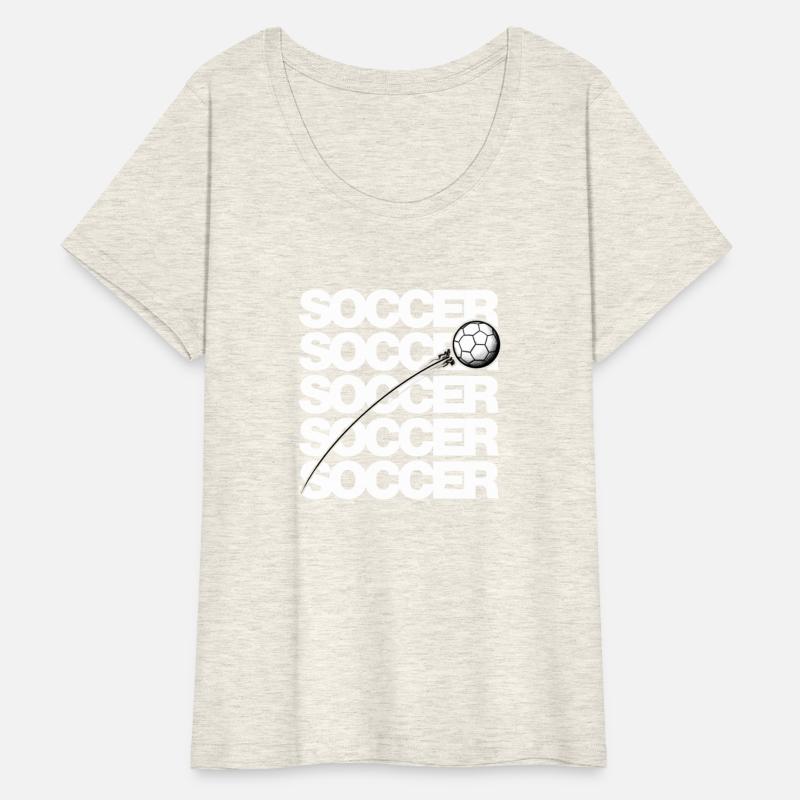 Soccer Typo with Soccerball Shot weiss