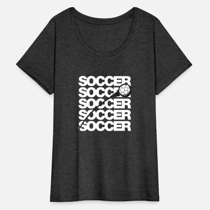 Soccer Typo with Soccerball Shot weiss