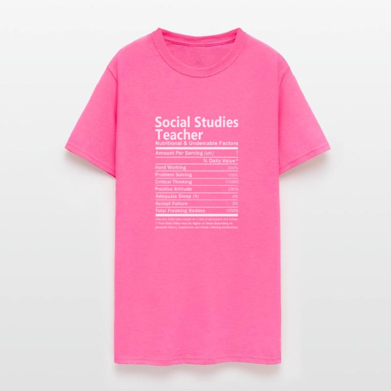 Social Studies Teacher T Shirt - Nutritional And U