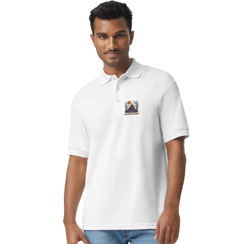 Spooky Witch Flying Over Haunted House