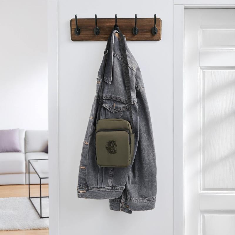 Stallion With Elegant Mane Blowing In The Wind