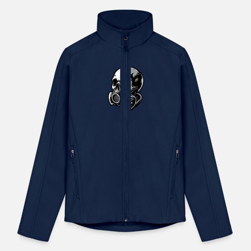 Stylish skull with a gas mask 1