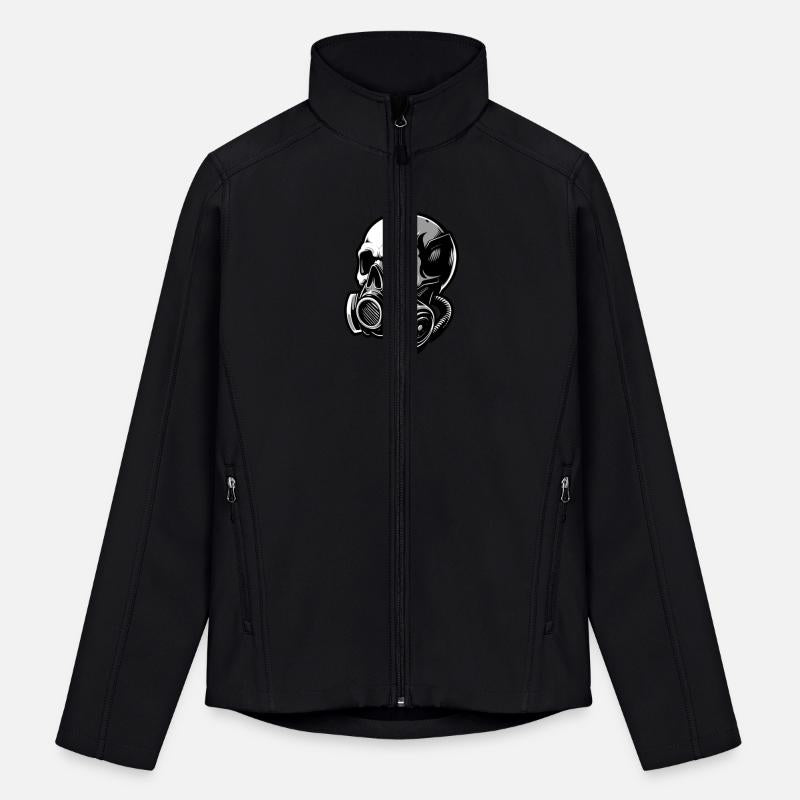 Stylish skull with a gas mask 1