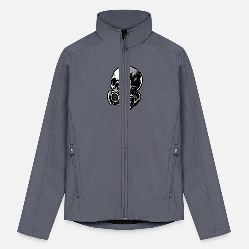 Stylish skull with a gas mask 1