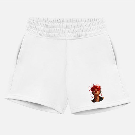 Surreal Floral Portrait – Red Petals & Dreamy Digi